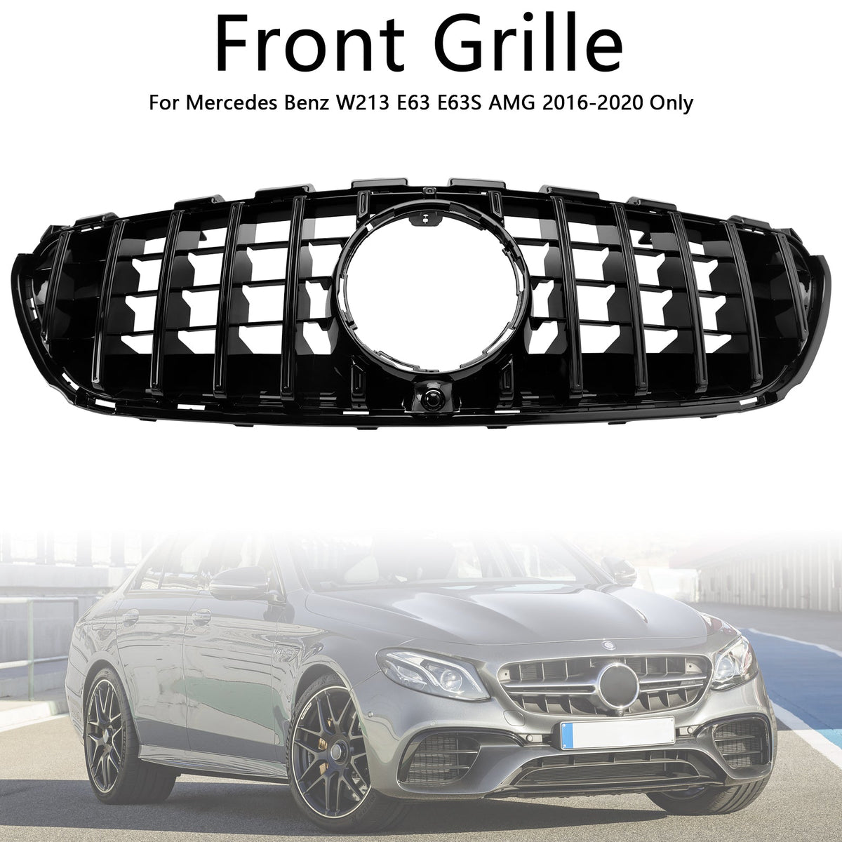 2016-2020 Mercedes W213 E63 E63S AMG Only Benz Front Bumper Grille Grill