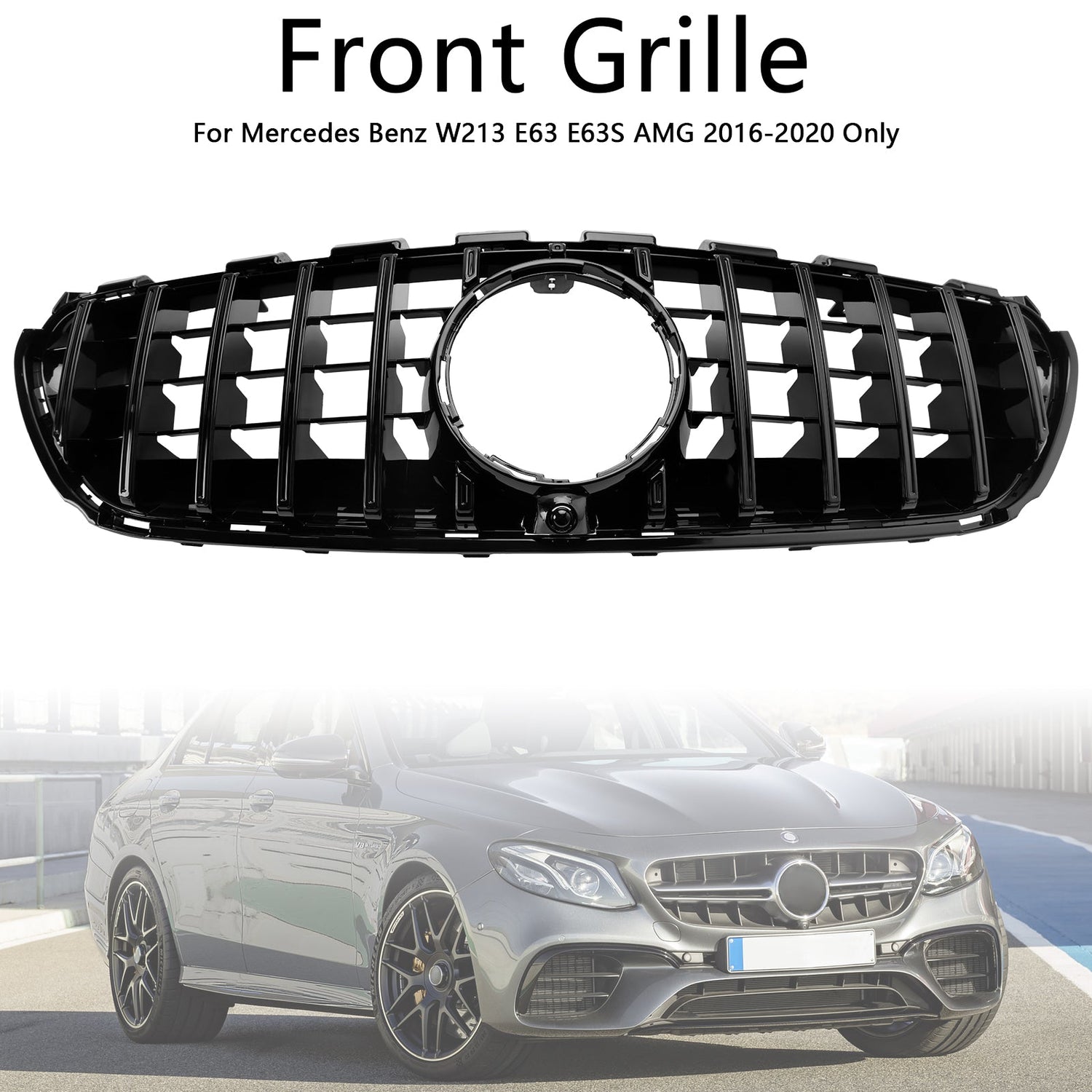 2016-2020 Mercedes W213 E63 E63S AMG Only Benz Front Bumper Grille Grill