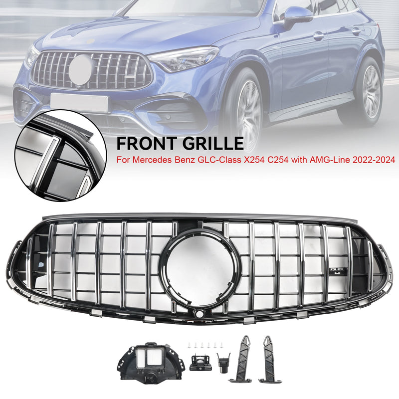 2022+ Mercedes GLC X254 C254 with AMG-Line Front Bumper Upper Grill Grille