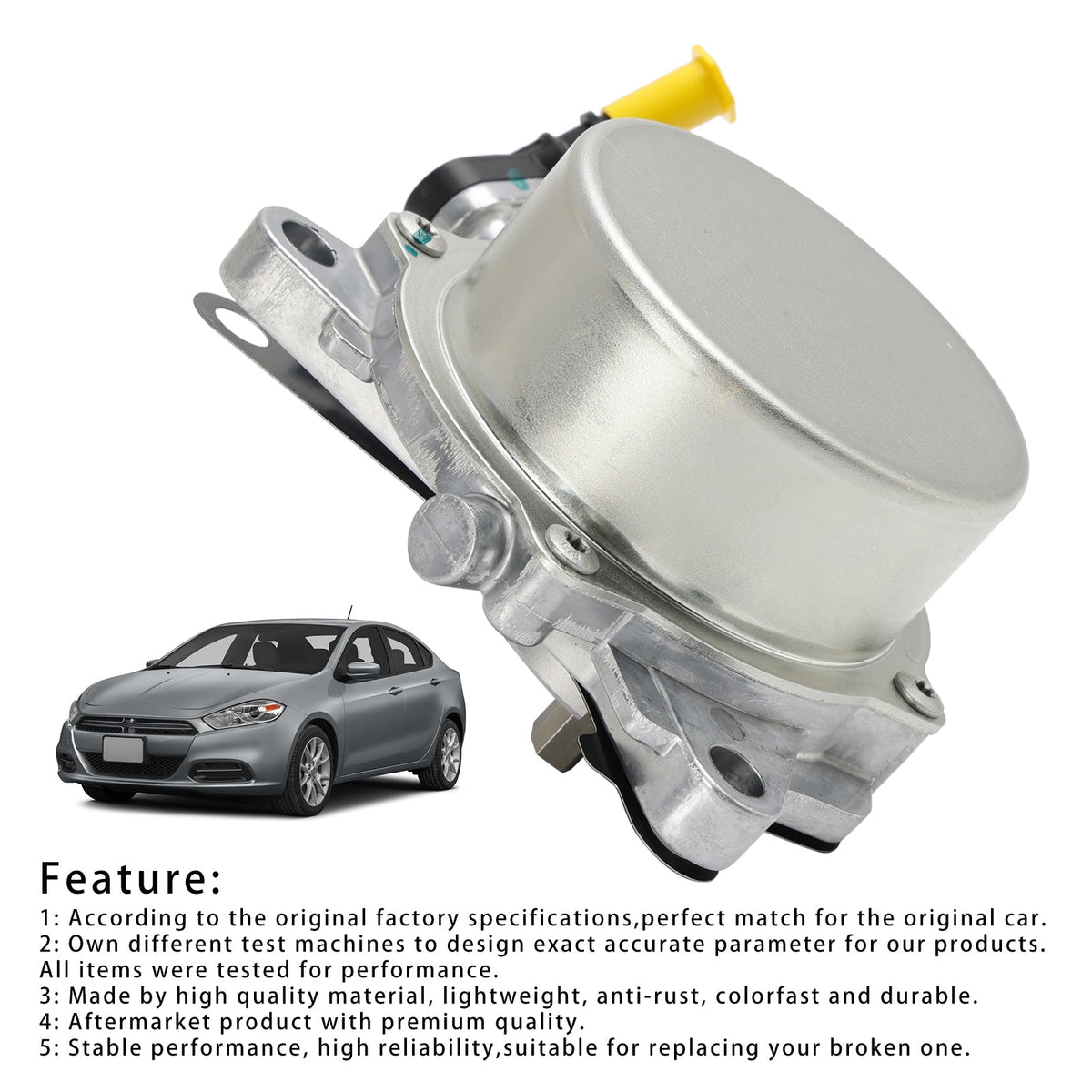 Vacuum Pump 4892641AA For DODGE DART 2013-2016 FIAT 500 2012-2019