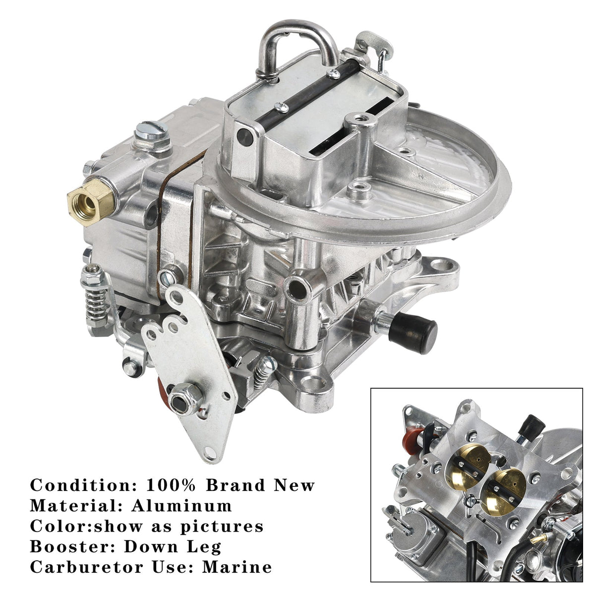 Holley 2300 Gas 0-80402-2 Marine Carburetor 500 CFM Electric Choke