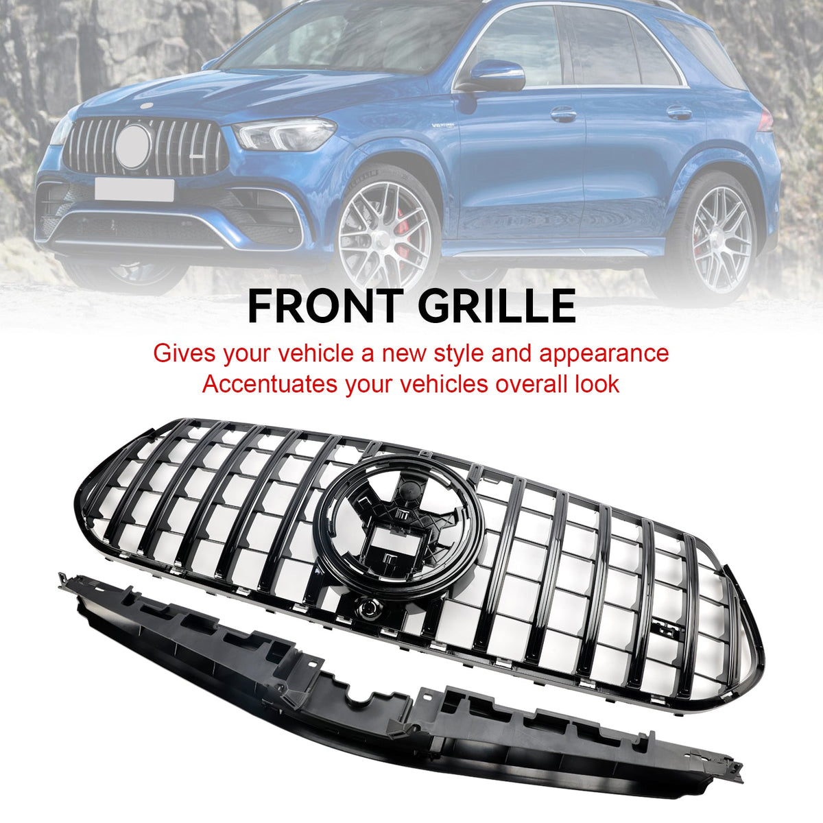 2024 Mercedes W167 GLE350 GLE450 AMG-Line 2024 Benz Front Bumper Grill