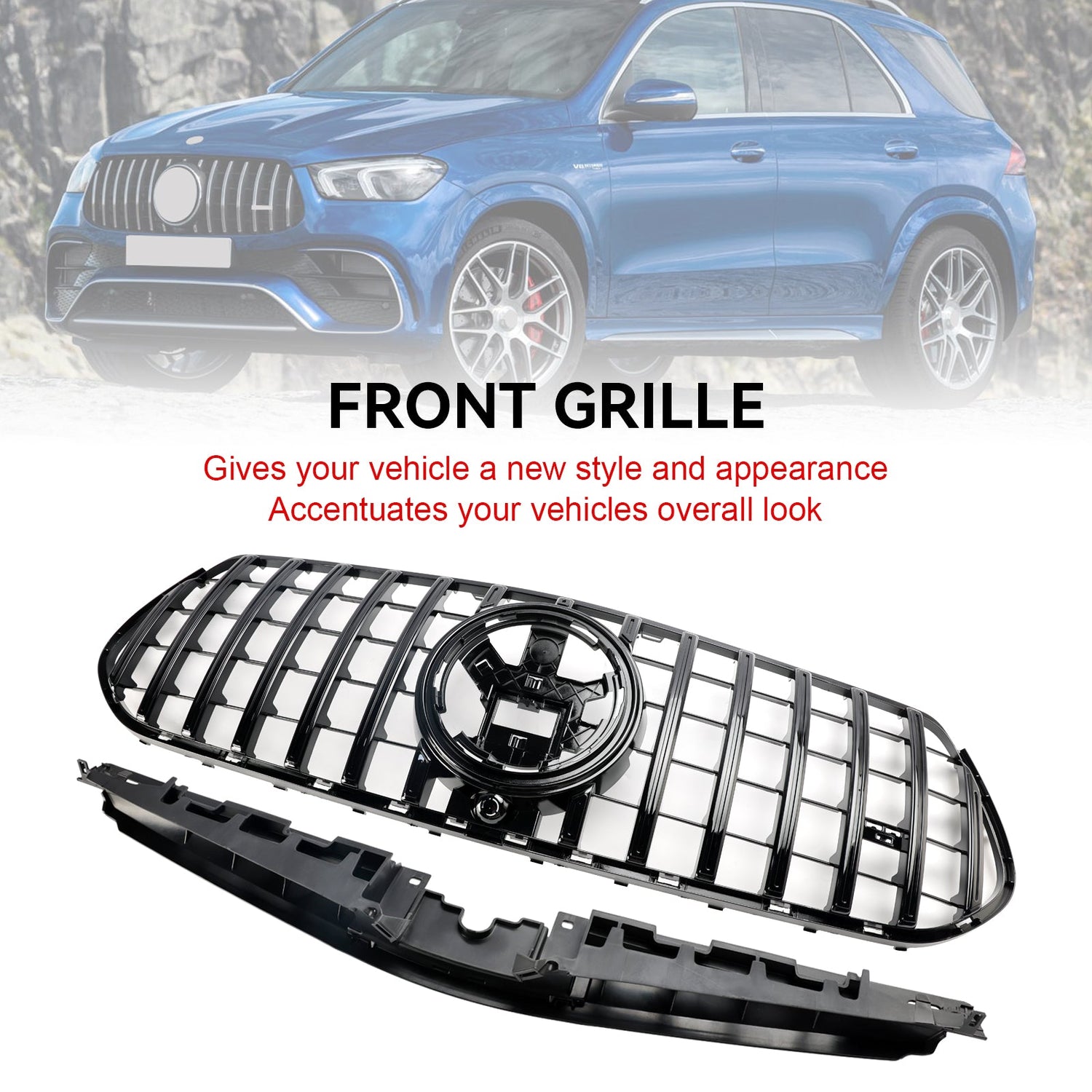 2024 Mercedes W167 GLE350 GLE450 AMG-Line 2024 Benz Front Bumper Grill