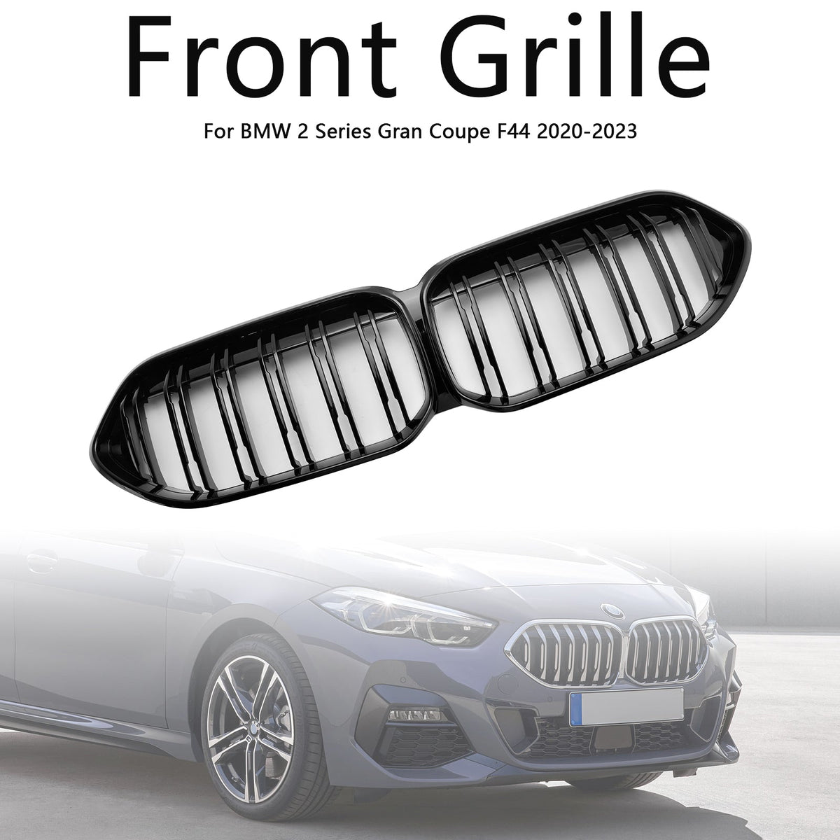 BMW 2 Series F44 2020-2023 Coupe M Gloss Black Front Bumper Grill Grille