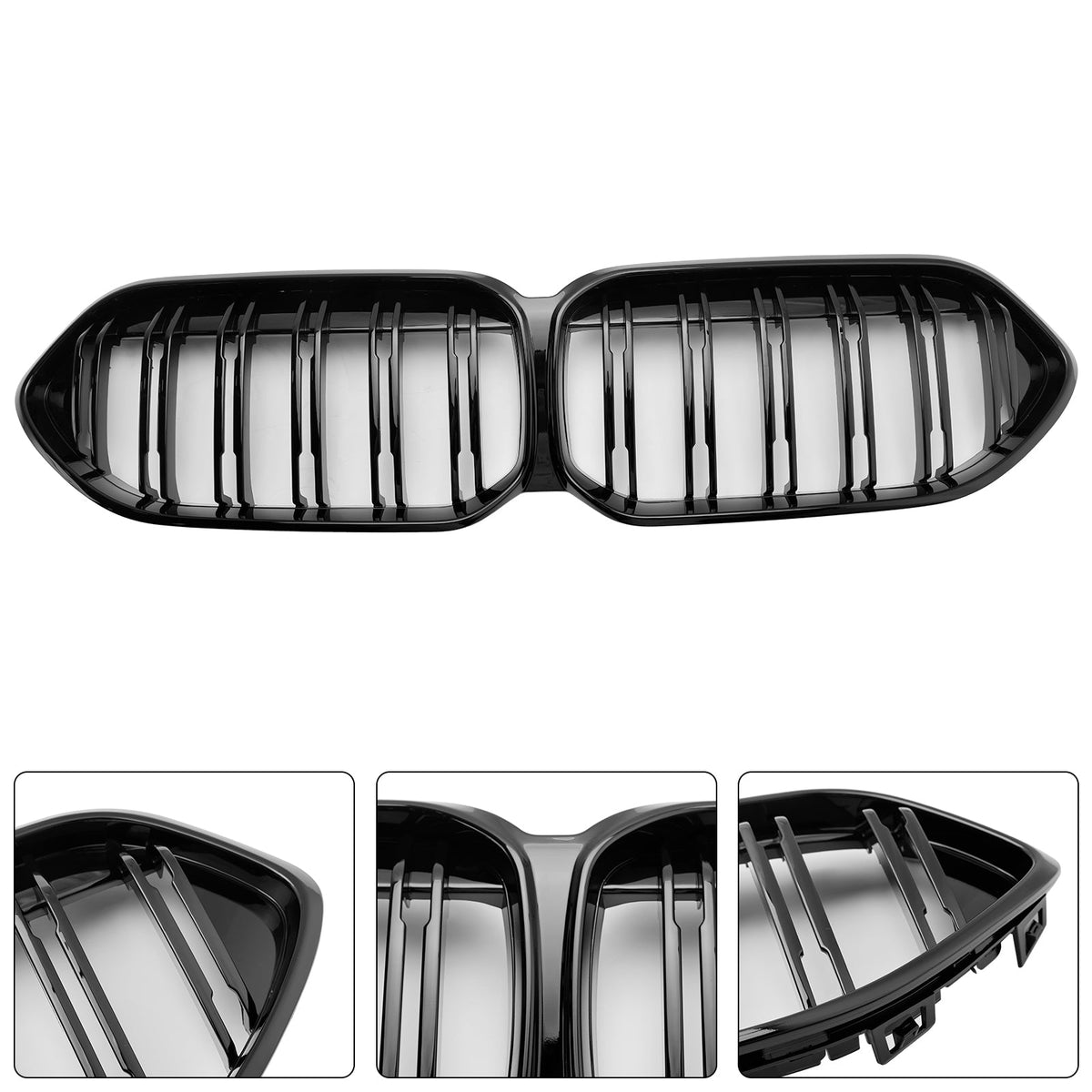 2020-2023 BMW 2 Series Gran Coupe F44 Gloss Black Front Bumper Grill Grille