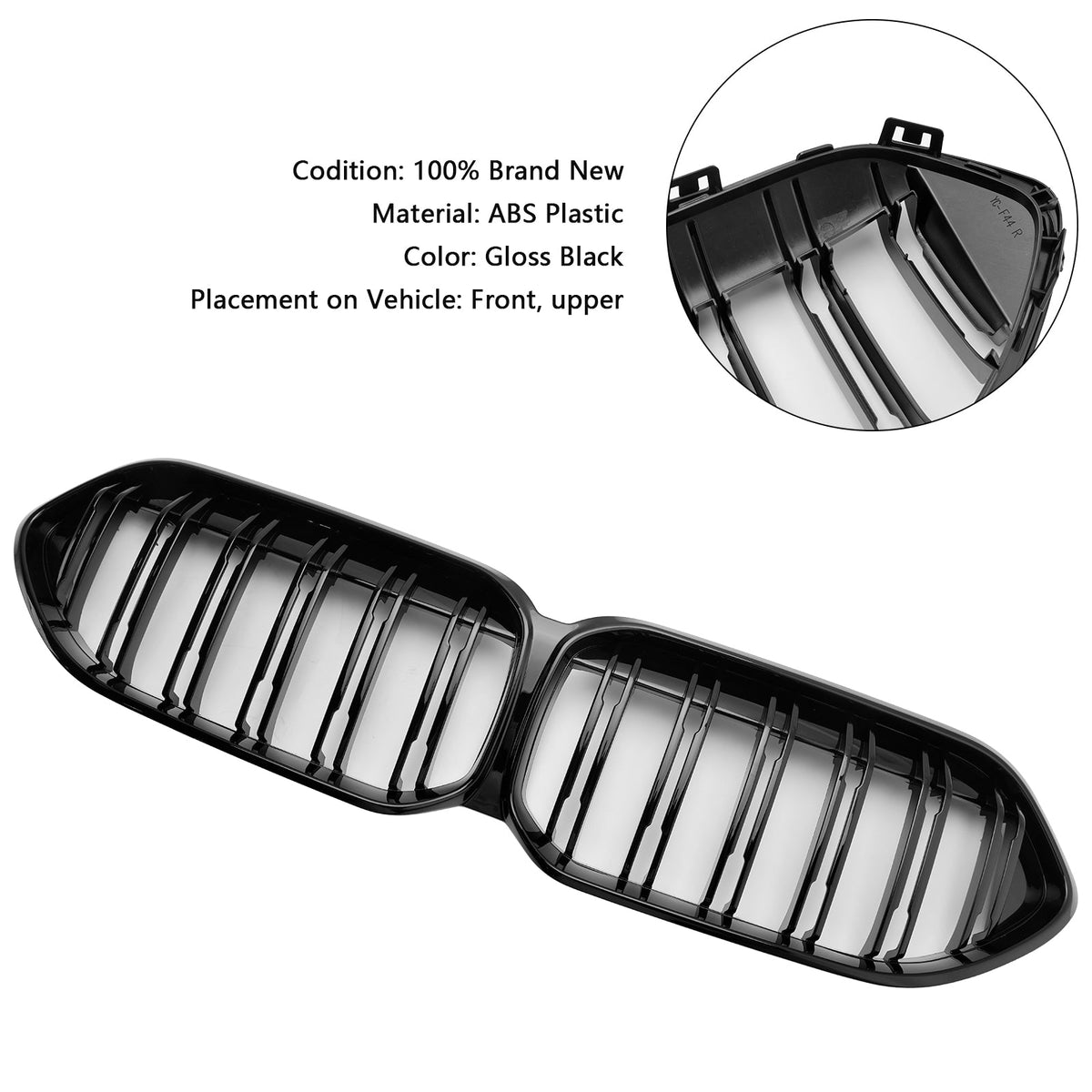 BMW 2 Series F44 2020-2023 Coupe M Gloss Black Front Bumper Grill Grille