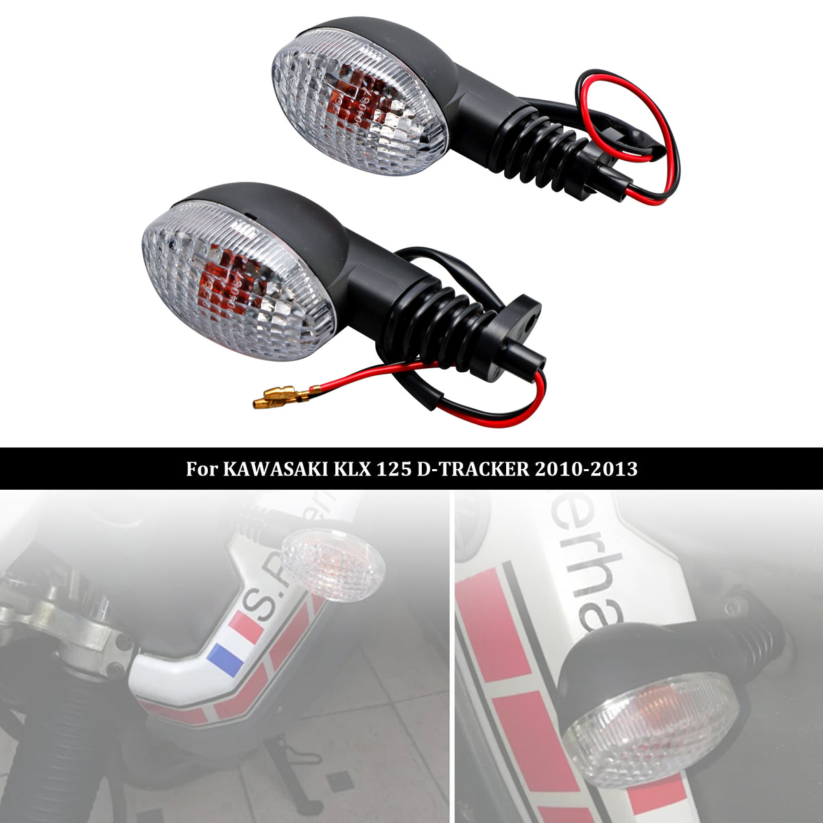 KAWASAKI NINJA250R KLX 125 150 250 300 Clear Turn Signal Light Indicator Lamp