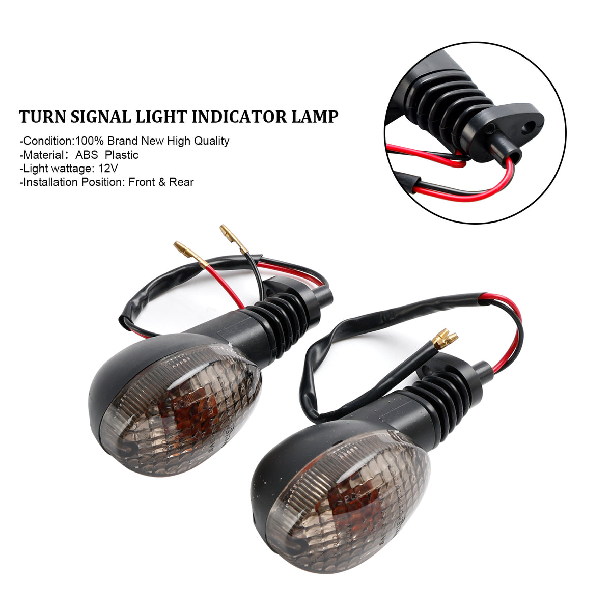 KAWASAKI NINJA250R KLX 125 150 250 300 Smoke Turn Signal Light Indicator Lamp