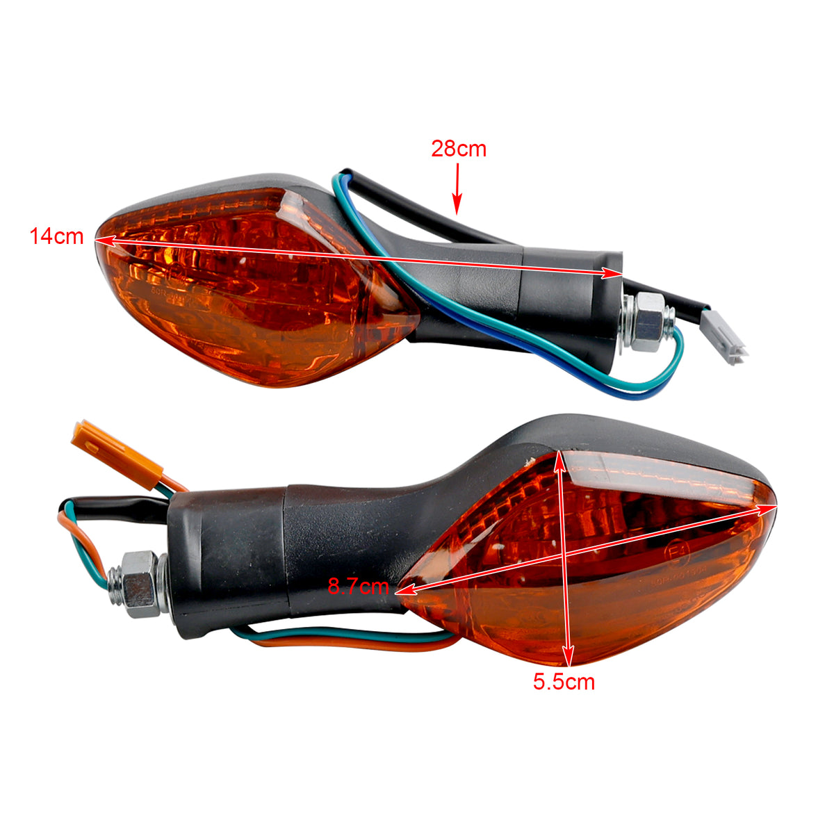 Honda CBR500 CBR650F CTX700 MSX125 Amber Turn Signal Lights Indicator Lamp