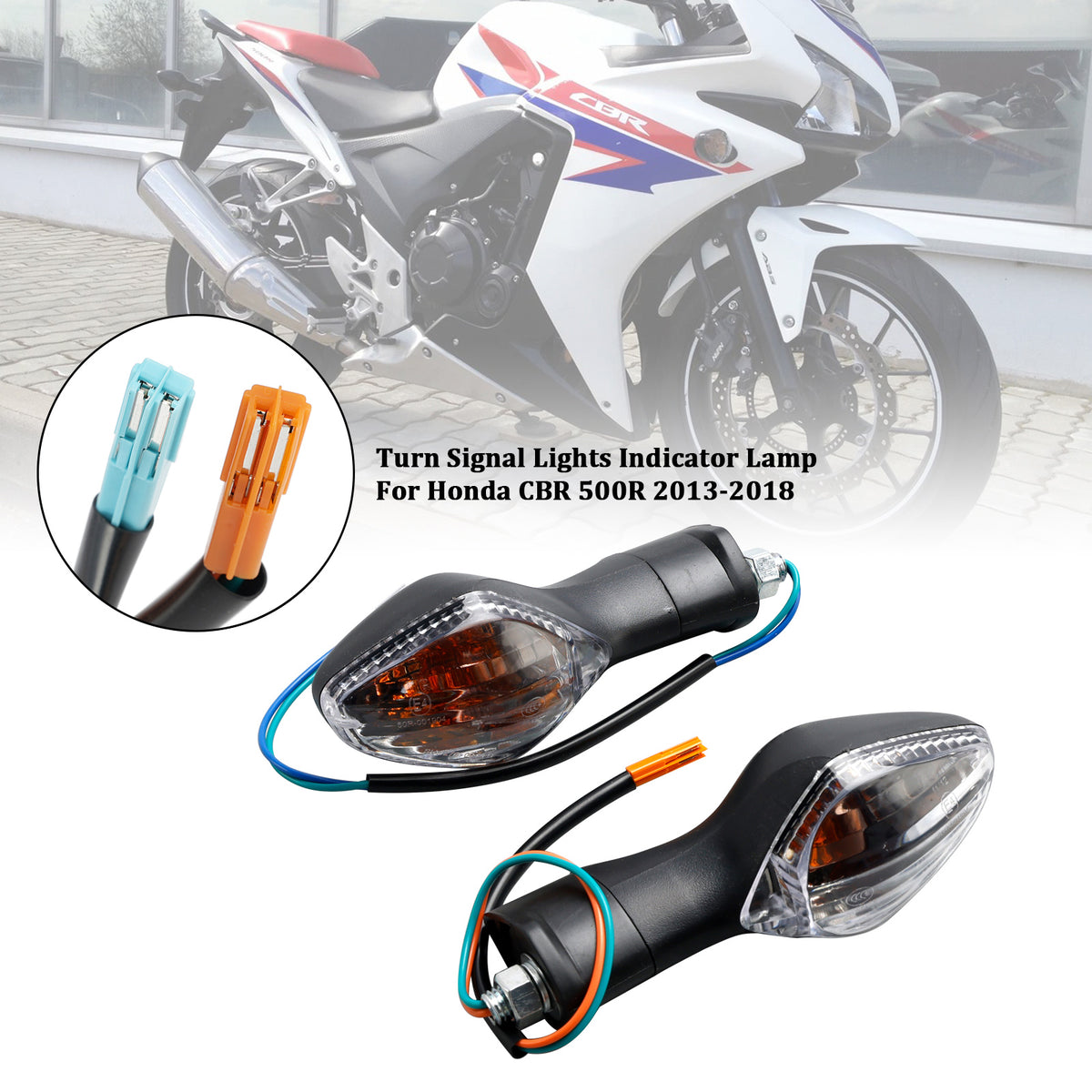 Honda CBR500 CBR650F CTX700 MSX125 Clear Turn Signal Lights Indicator Lamp