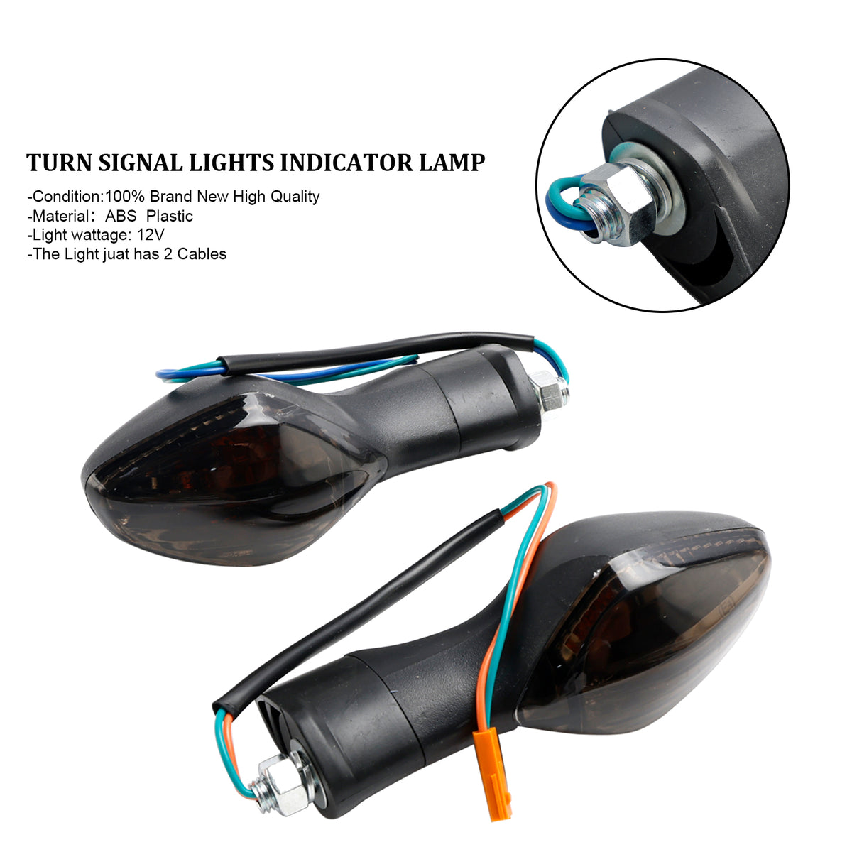 Honda CBR500 CBR650F CTX700 MSX125 Smoke Turn Signal Lights Indicator Lamp