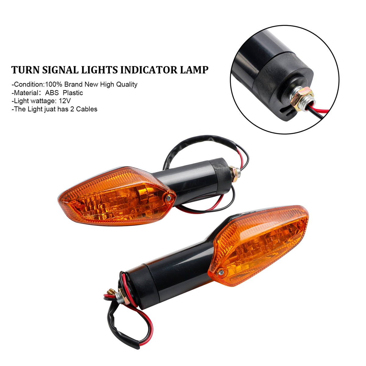Honda CBR 250R 300R CBF 125 150 CB300 Amber Turn Signal Lights Indicator Lamp