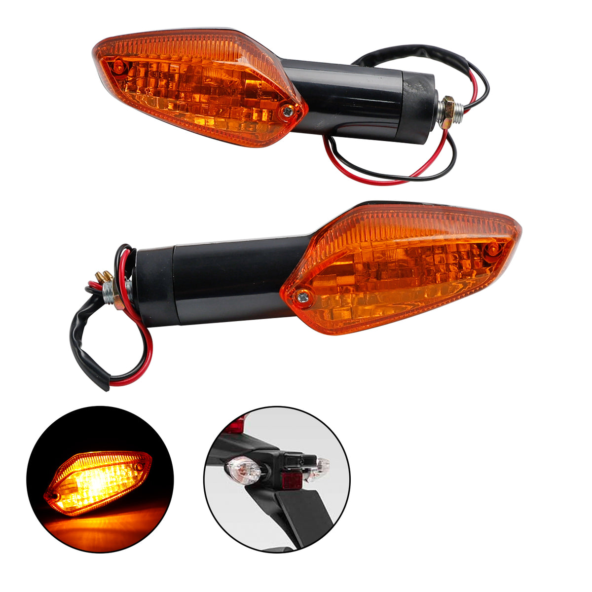 Honda CBR 250R 300R CBF 125 150 CB300 Amber Turn Signal Lights Indicator Lamp