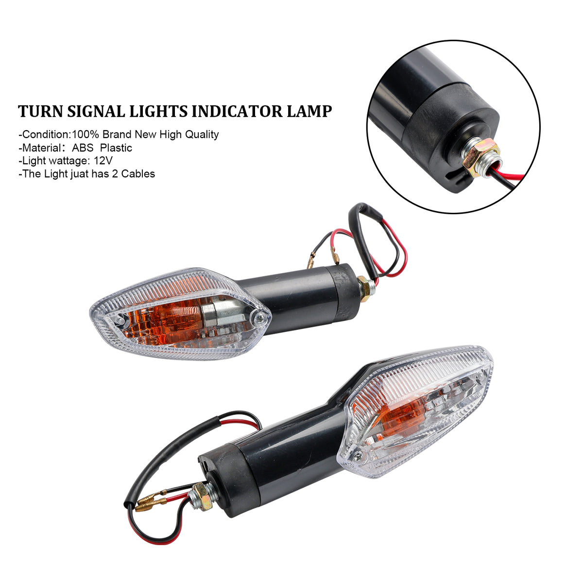 Honda CBR 250R 300R CBF 125 150 CB300 Clear Turn Signal Lights Indicator Lamp