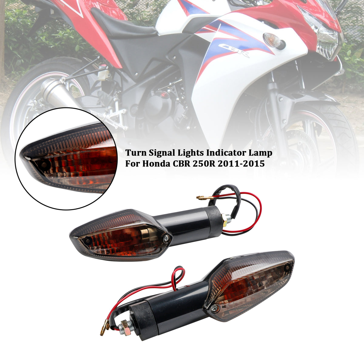 Honda CBR 250R 300R CBF 125 150 CB300 Smoke Turn Signal Lights Indicator Lamp