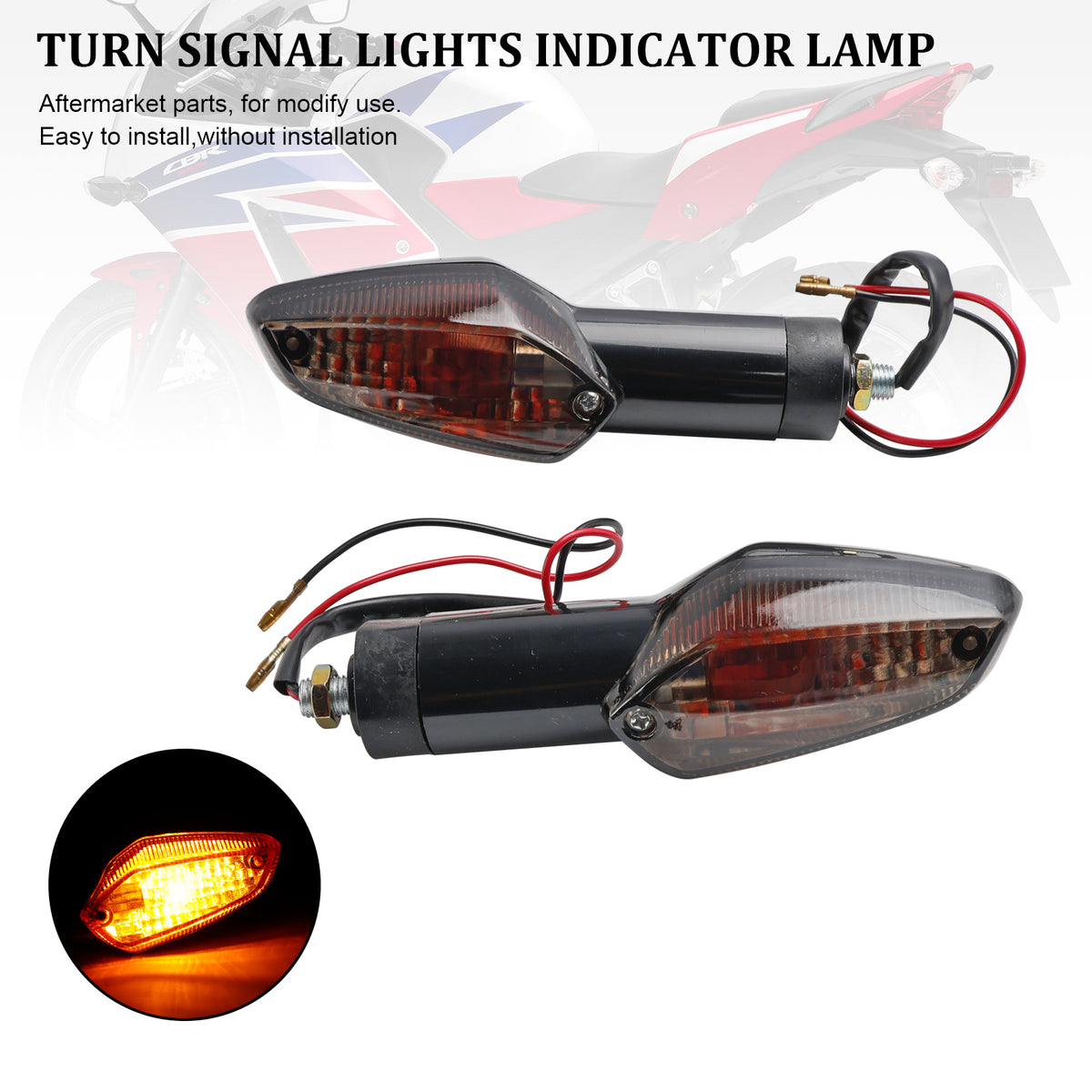 Honda CBR 250R 300R CBF 125 150 CB300 Smoke Turn Signal Lights Indicator Lamp