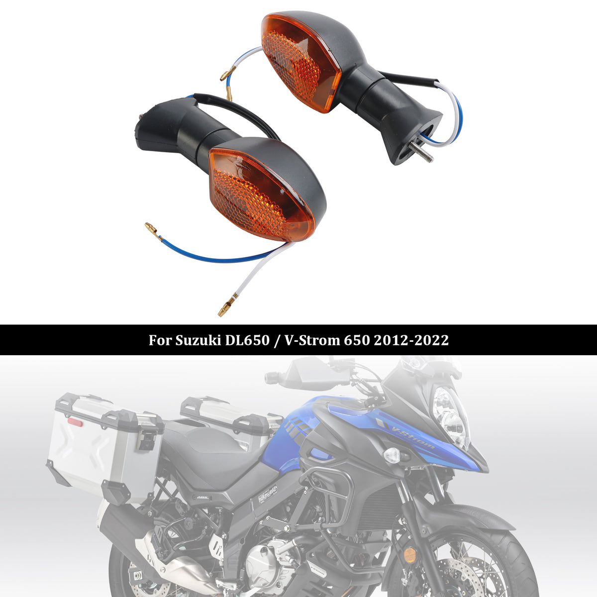 Suzuki V-Strom 650 1000 1050 GSX-S 750 Amber Turn Signal Lights Indicator Lamp