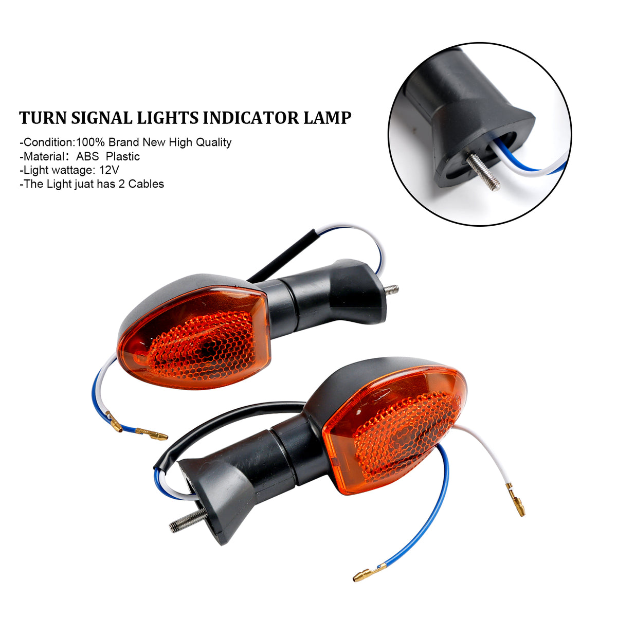 Suzuki V-Strom 650 1000 1050 GSX-S 750 Amber Turn Signal Lights Indicator Lamp