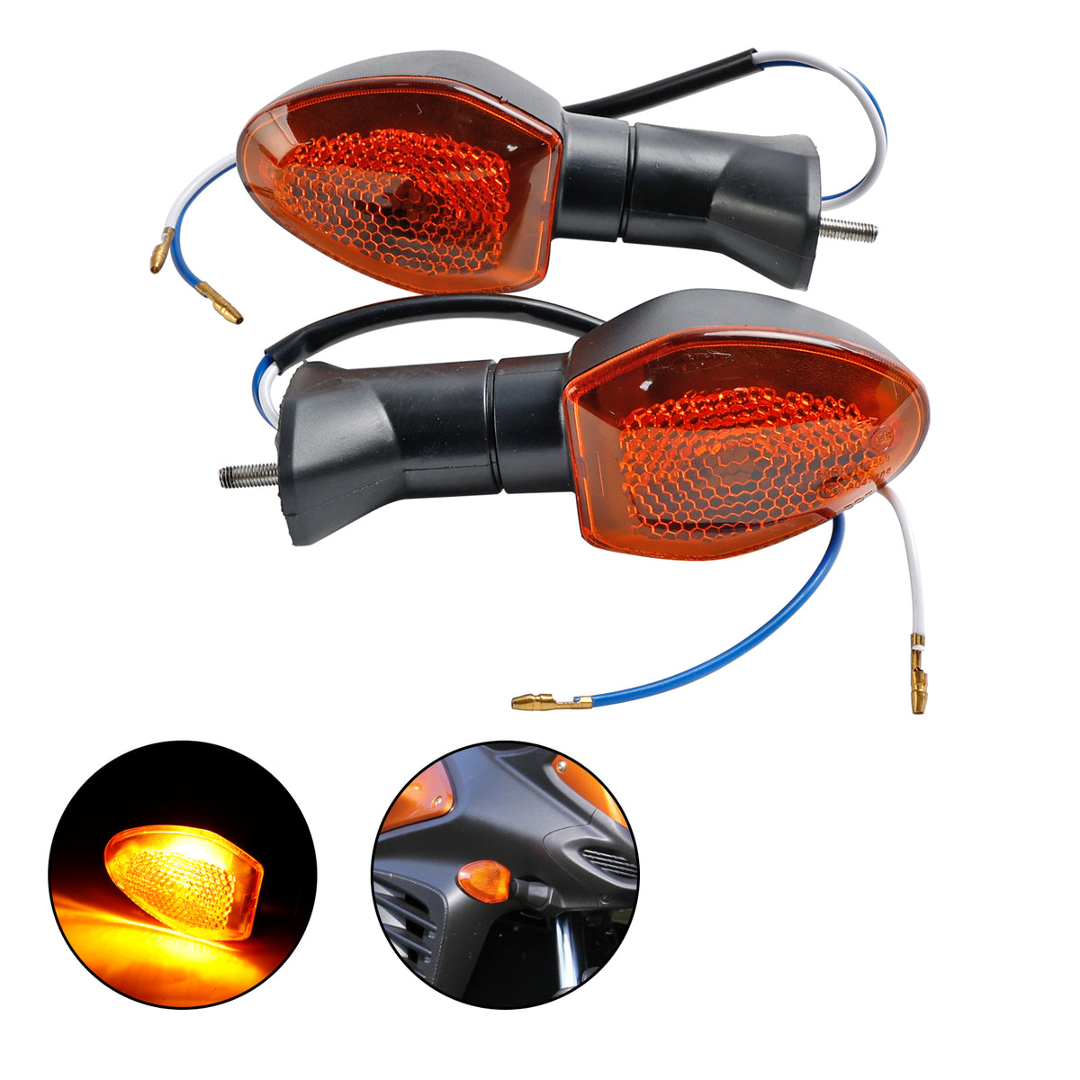 Suzuki V-Strom 650 1000 1050 GSX-S 750 Amber Turn Signal Lights Indicator Lamp