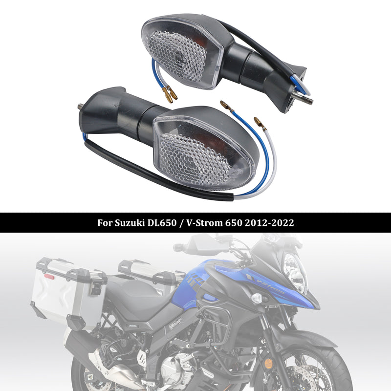 Suzuki V-Strom 650 1000 1050 GSX-S 750 Clear Turn Signal Lights Indicator Lamp