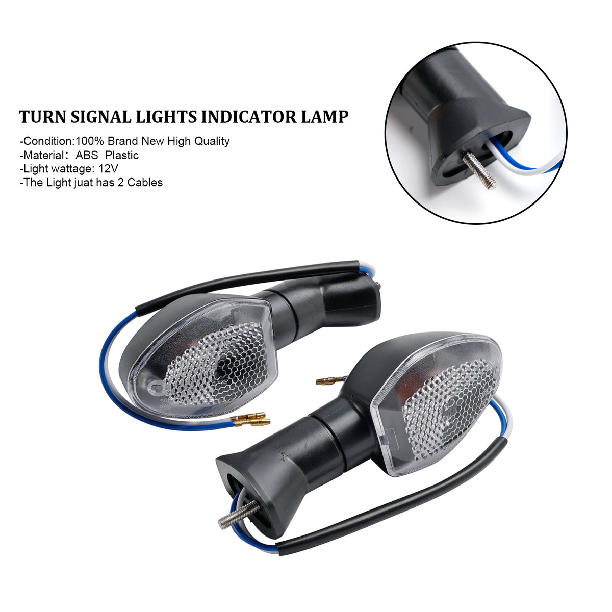 Suzuki V-Strom 650 1000 1050 GSX-S 750 Clear Turn Signal Lights Indicator Lamp