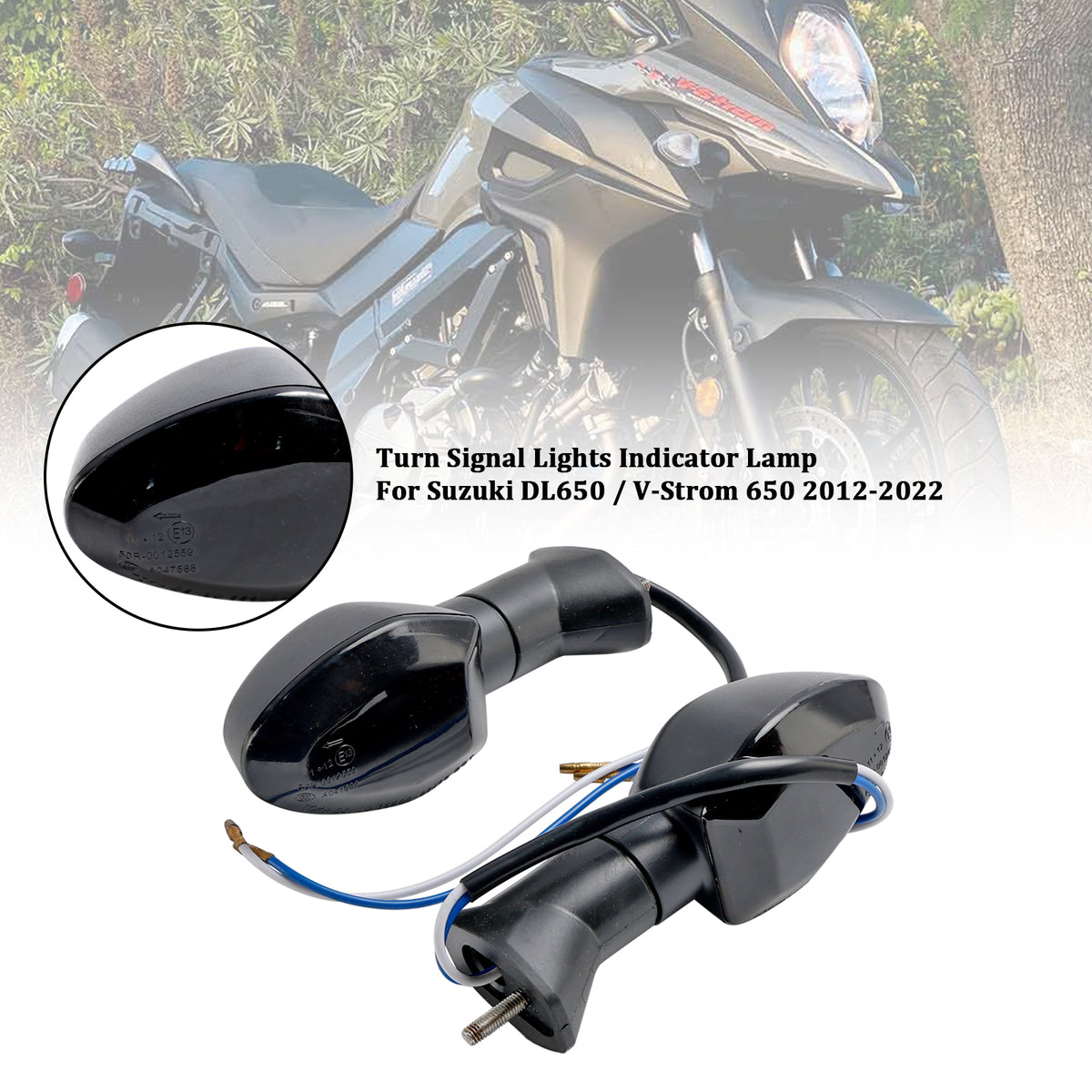 Suzuki V-Strom 650 1000 1050 GSX-S 750 Smoke Turn Signal Lights Indicator Lamp