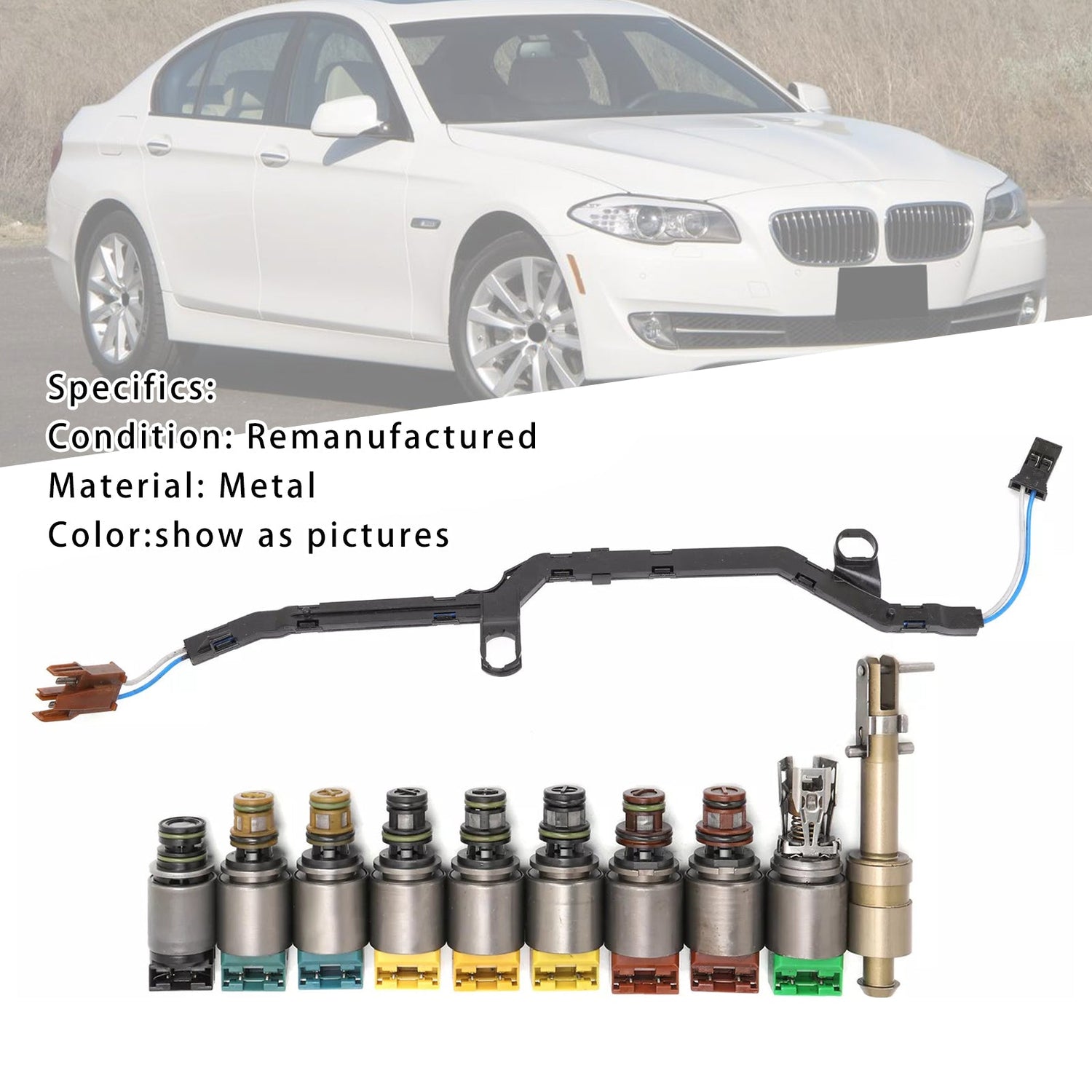 BMW 528i 740i 6HP28 Transmission Valve Body Repair Solenoid Kit 1068298047