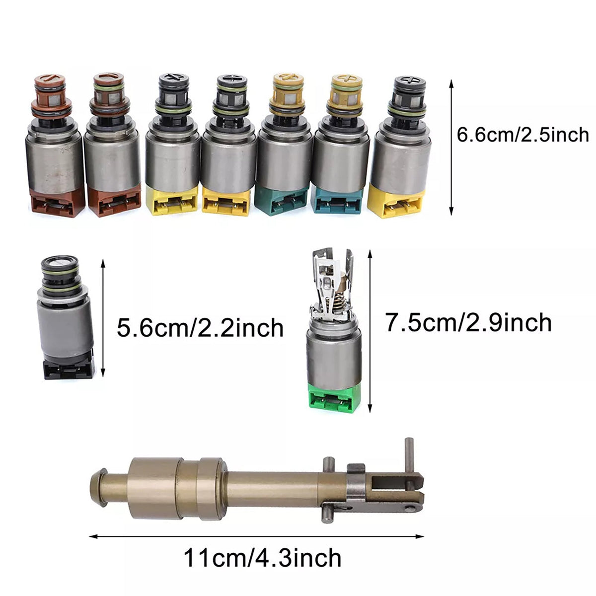BMW 528i 740i 6HP28 Transmission Valve Body Repair Solenoid Kit 1068298047