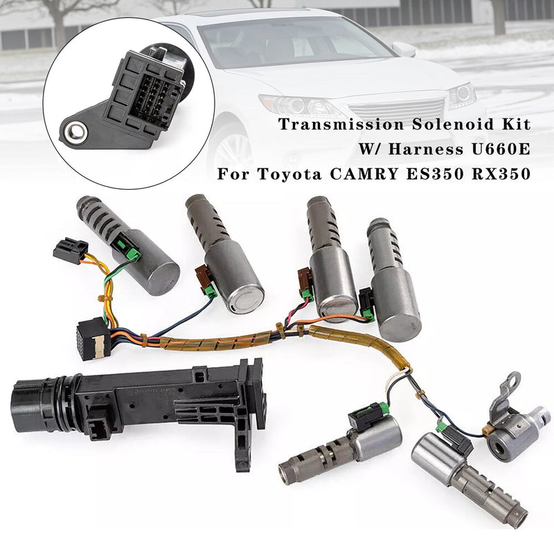 Toyota CAMRY ES350 RX350 Transmission Solenoid Kit W/ Harness U660E