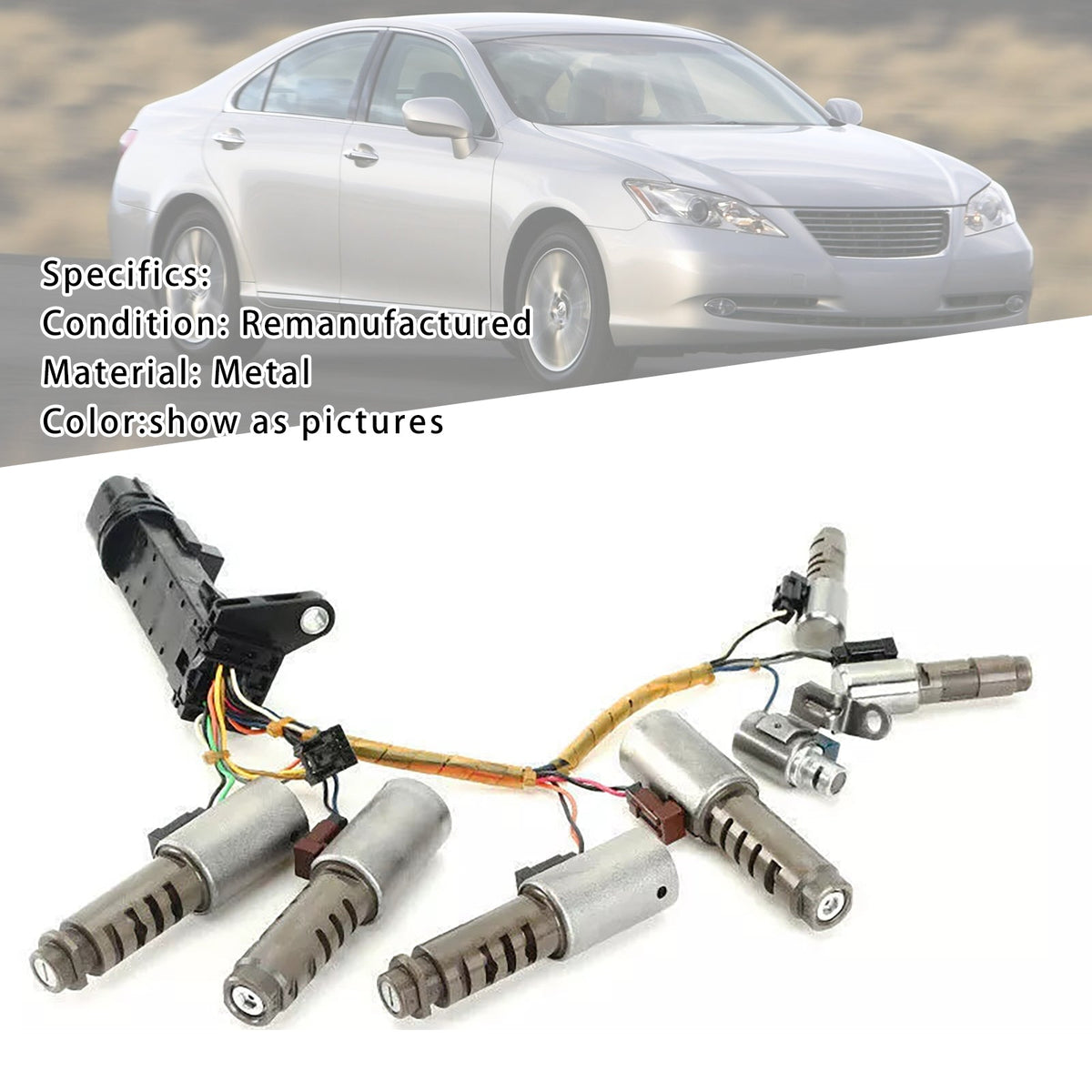 Toyota CAMRY ES350 RX350 Transmission Solenoid Kit W/ Harness U660E