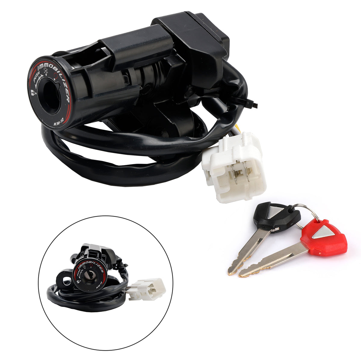 Kawasaki ZX636 ZX6R ZX10R Ninja 400R 650 1000 2011-2019 Ignition Switch Keys