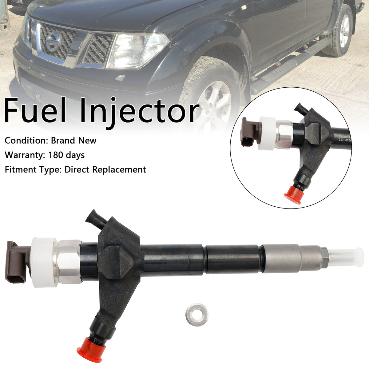 Nissan Navara D22 D40 Diesel 16600-EB70A 1PCS Fuel Injector 095000-6250