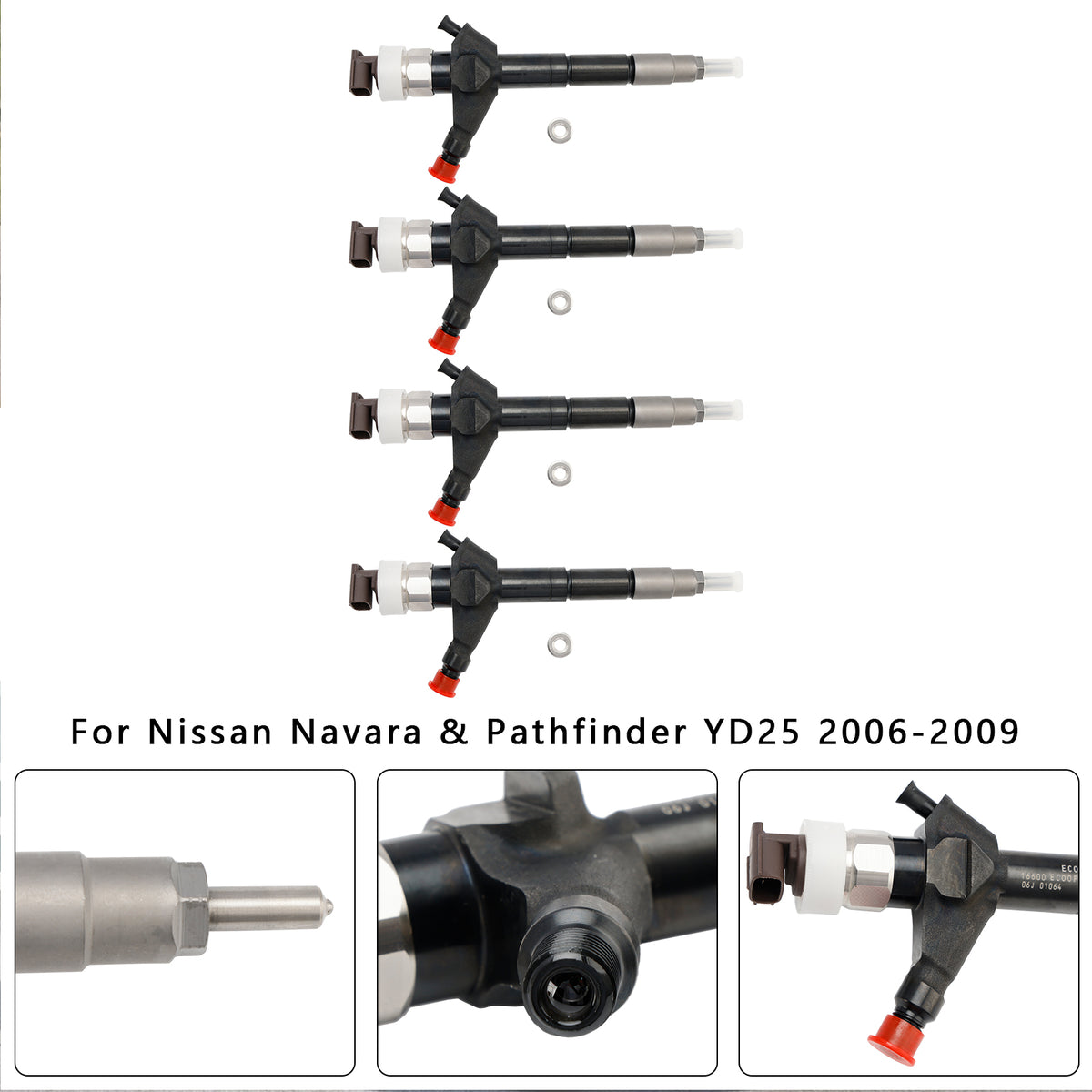 Nissan Navara D22 D40 Diesel 16600-EB70A 4PCS Fuel Injector 095000-6250