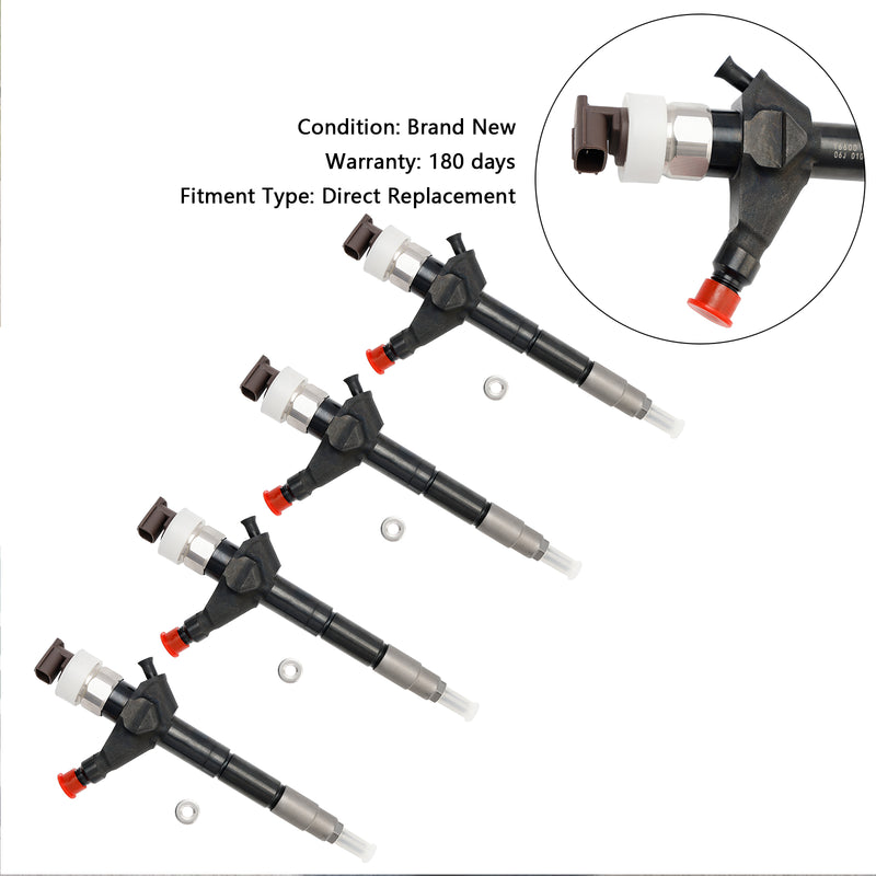 Nissan Navara D22 D40 Diesel 16600-EB70A 4PCS Fuel Injector 095000-6250