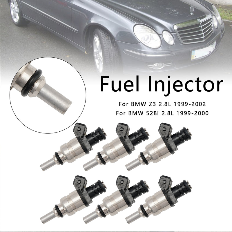 BMW 325xi 325i 320i 325Ci 525i 2001-2005 6PCS Fuel Injector 13537546244