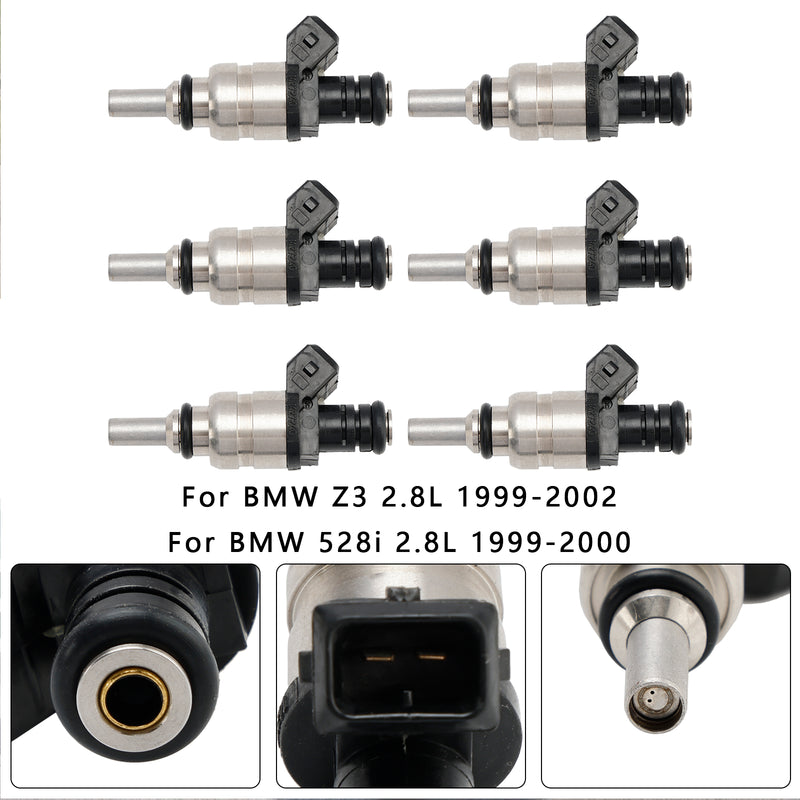 BMW 325xi 325i 320i 325Ci 525i 2001-2005 6PCS Fuel Injector 13537546244