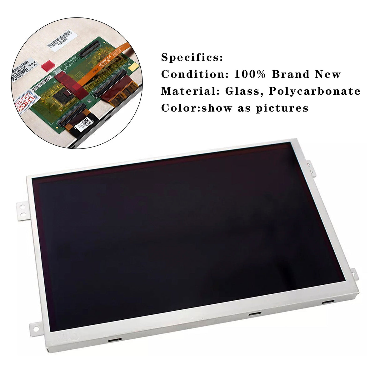7" LCD Digitizer Touch-Screen C070EAT01.0 For Uconnect Radios VP2 2018-2022