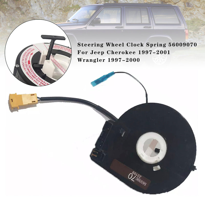 Jeep Cherokee 1997-2001 Wrangler 1997-2000 Steering Wheel Clock Spring 56009070