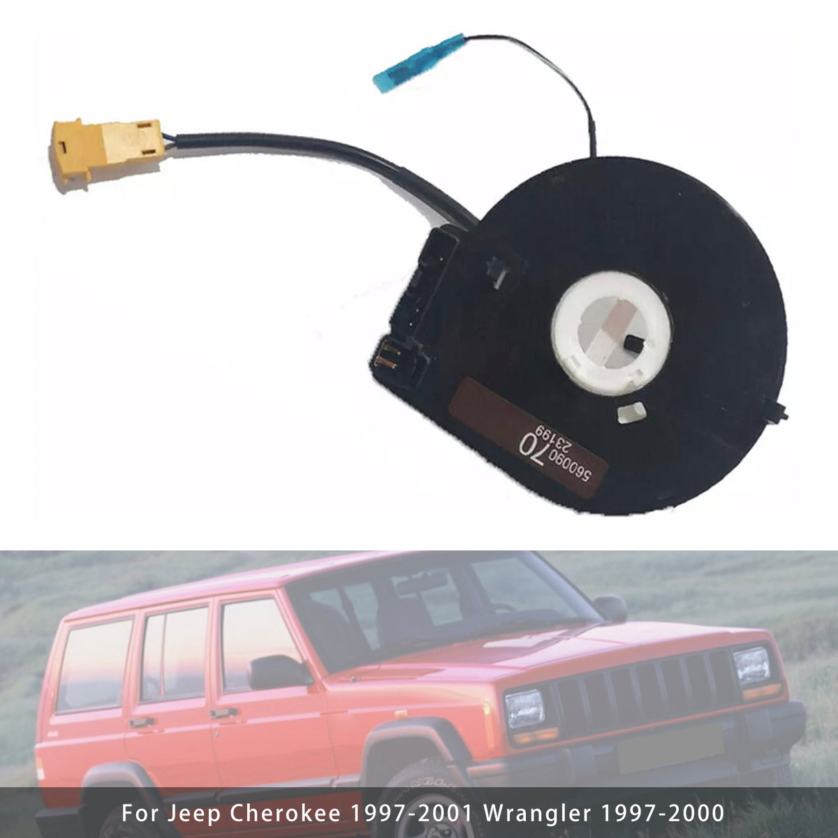 Jeep Cherokee 1997-2001 Wrangler 1997-2000 Steering Wheel Clock Spring 56009070