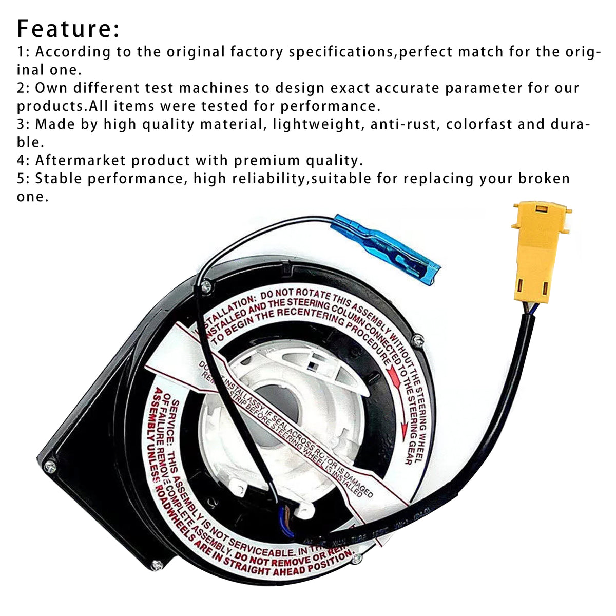 Jeep Cherokee 1997-2001 Wrangler 1997-2000 Steering Wheel Clock Spring 56009070