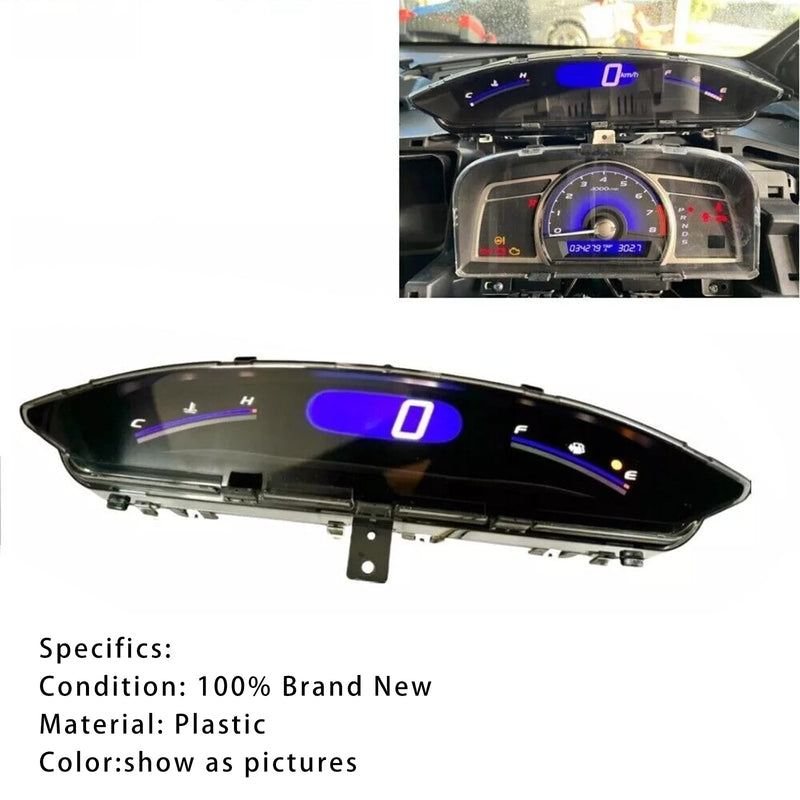 Speedometer Upper Dash Display Gauge Instrument For Honda Civic Sedan 06-11