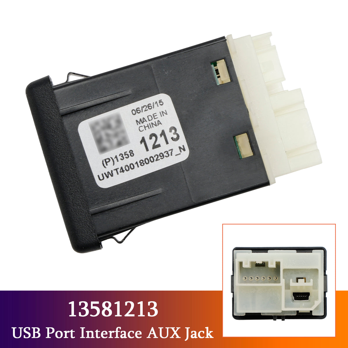 GMC Cadillac XTS CTS ATS 13581213 Dual USB Port SD Card Interface AUX Jack