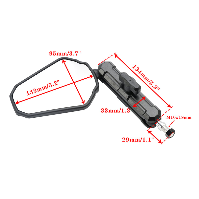 Adventure, Touring & Dual Sport Bikes Long Arm Mirrors Enduro Mirror Kit