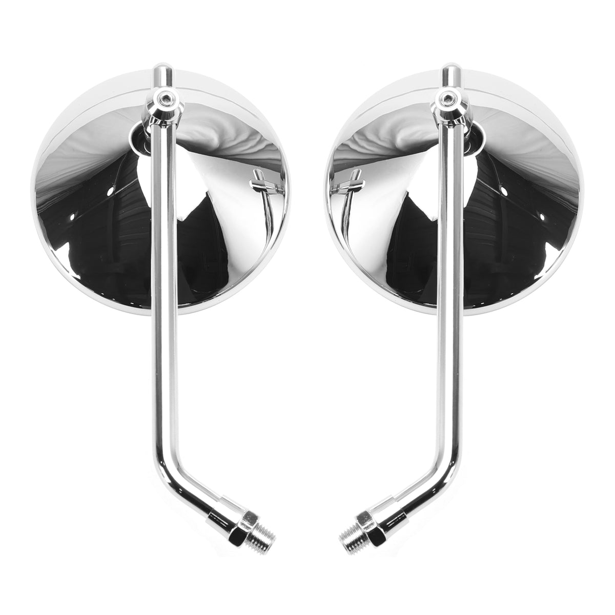 Chopper Bobber 4" Round Chrome Rear View Mirrors Classic Motorcycle Mirror