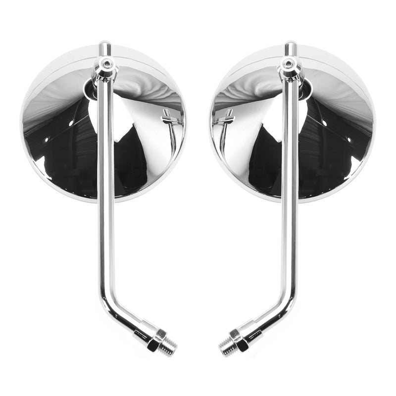 Chopper Bobber 4" Round Chrome Rear View Mirrors Classic Motorcycle Mirror