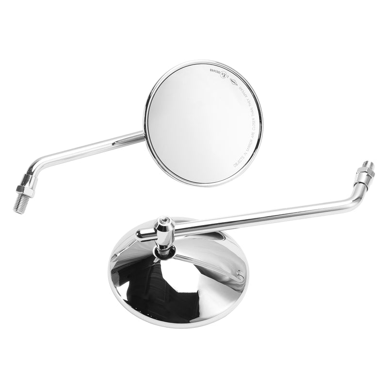 Chopper Bobber 4" Round Chrome Rear View Mirrors Classic Motorcycle Mirror