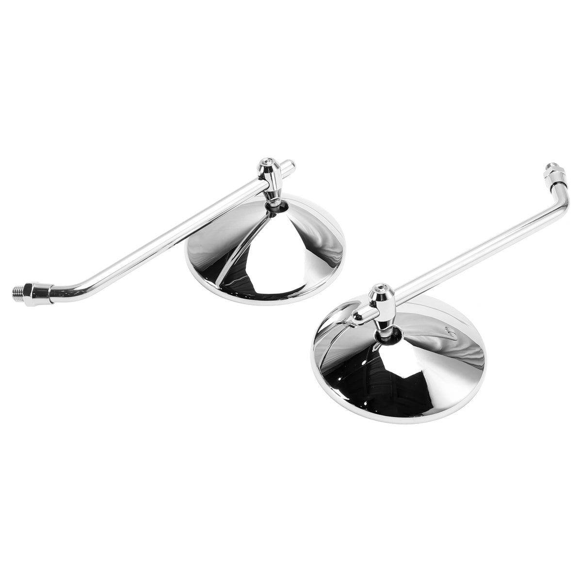 Chopper Bobber 4" Round Chrome Rear View Mirrors Classic Motorcycle Mirror