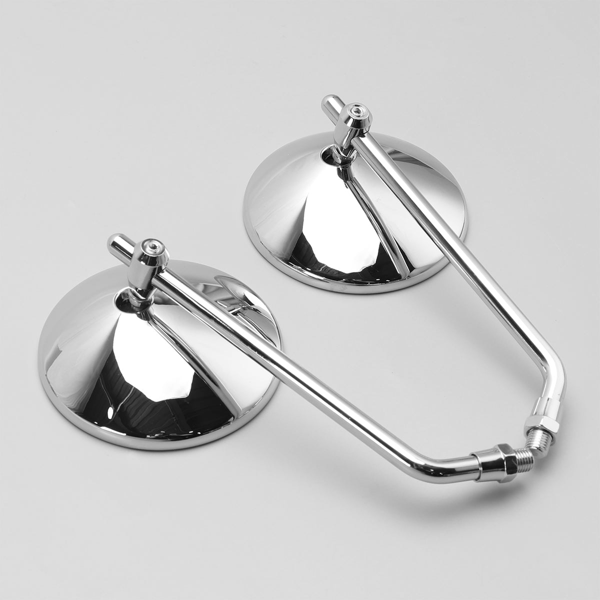 Chopper Bobber 4" Round Chrome Rear View Mirrors Classic Motorcycle Mirror