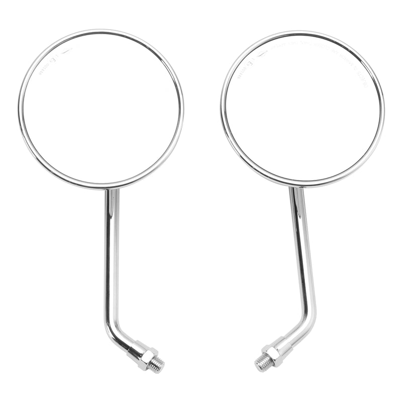 Chopper Bobber 4" Round Chrome Rear View Mirrors Classic Motorcycle Mirror