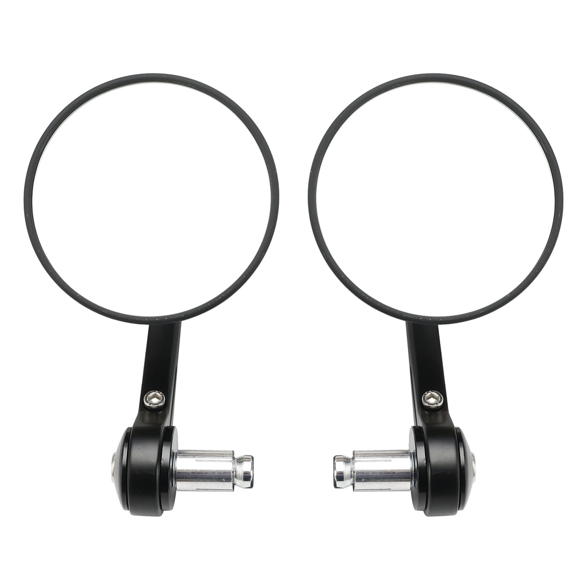 Street Twin & Scrambler 2x Custom Black CNC Aluminium Bar End Side Mirrors